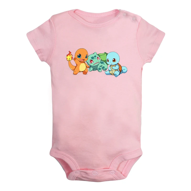 JaBaby573PD Мультфильм Charmander Charmeleon Charizard Покемон дизайн для новорожденных мальчиков и девочек униформа-комбинезон с принтом для младенцев - Цвет: JaBaby573PD