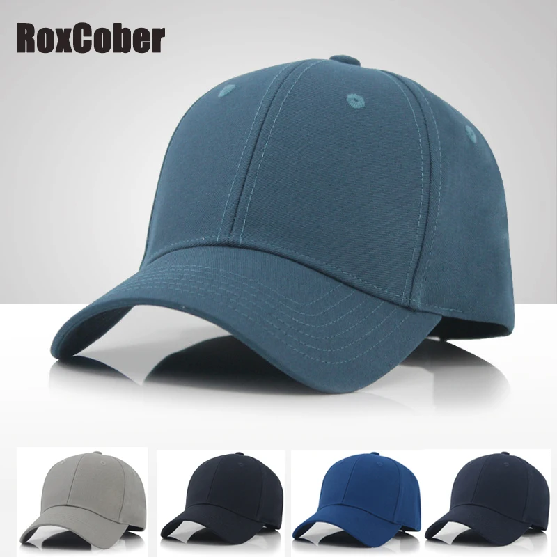 Новинка простая Мужская бейсболка RoxCober большого размера хлопковая однотонная