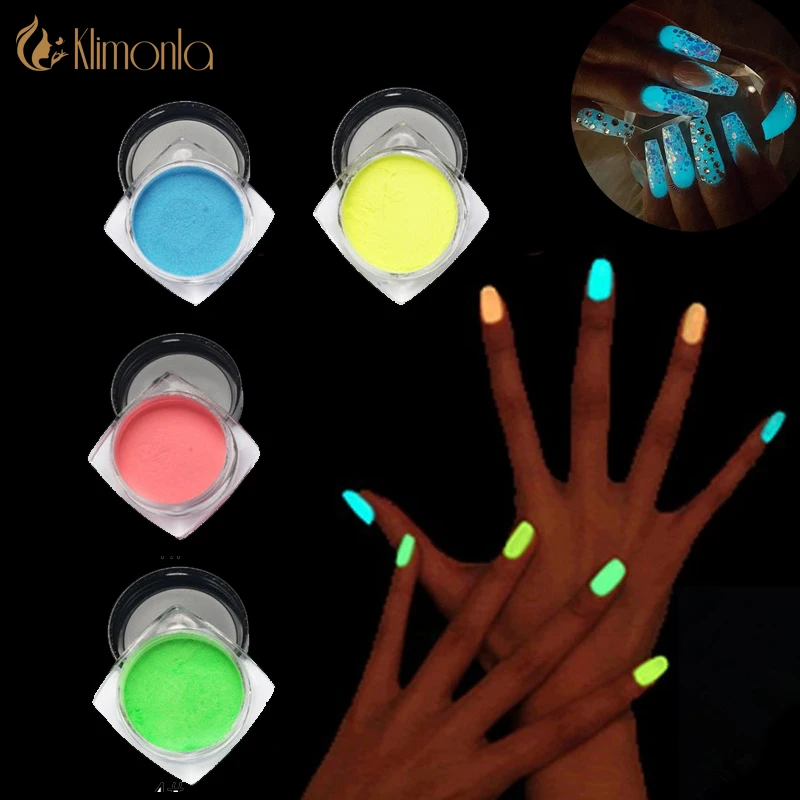 6 шт. Флюоресцентный порошок для украшения ногтей|pigment nail|powder shinephosphor powder |