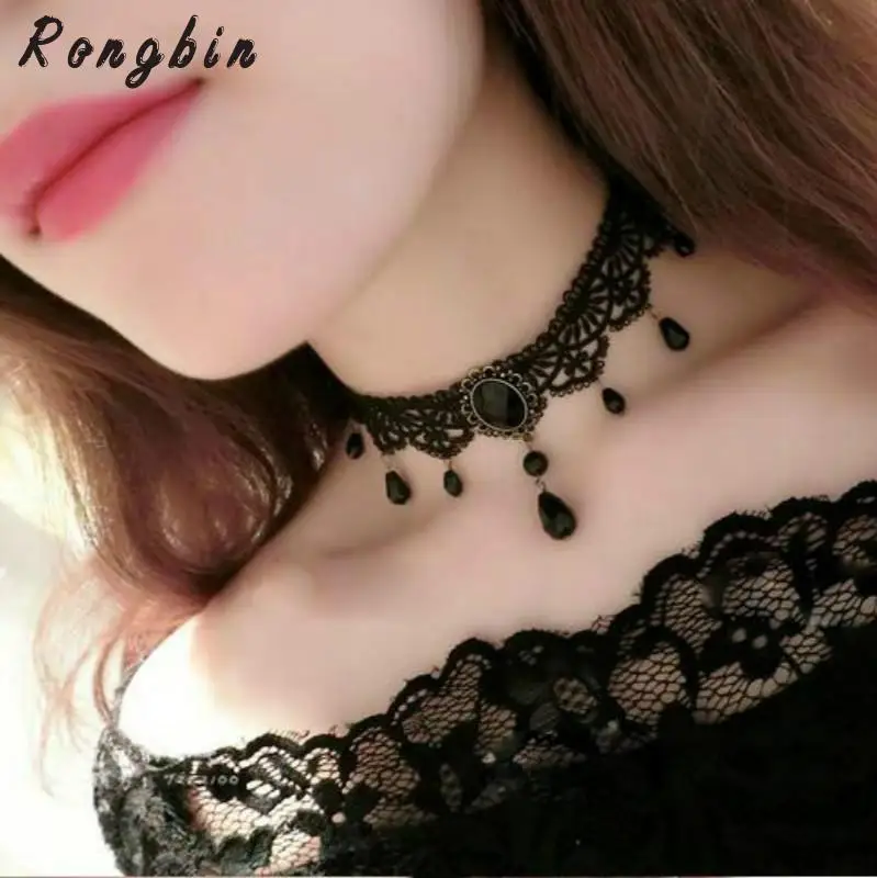 

Fashion Black Velvet Choker Necklace for Women Statement Necklaces & Pendants Bijoux Femme Collier Jewelry Collares Mujer