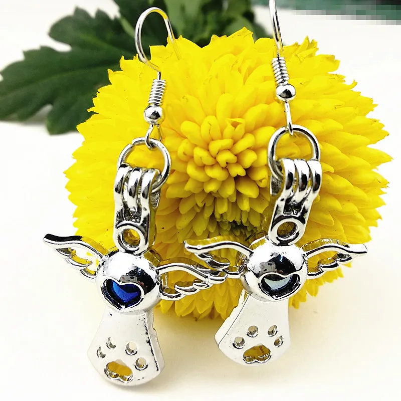 Серьги-подвески в этническом стиле с ангелом лошадью русалочкой бусинами