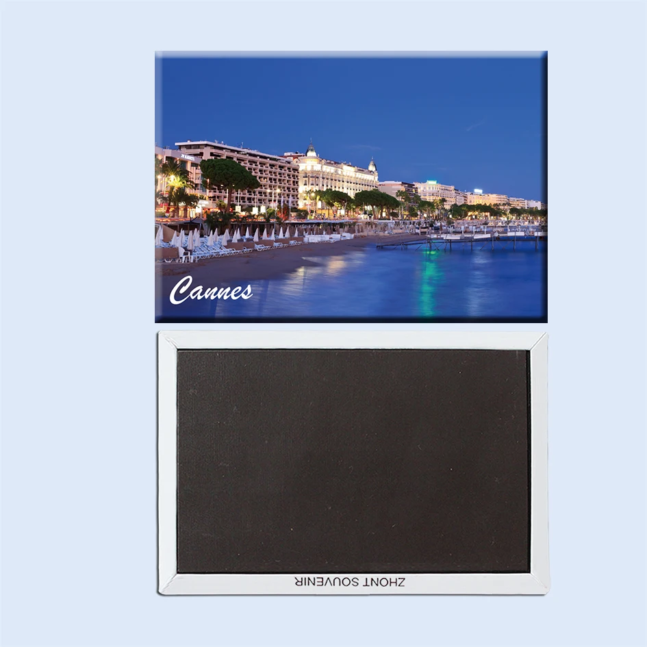 

Cannes seafront beach paradise evening 22780 Travel souvenirs Creative refrigerator gifts for friends