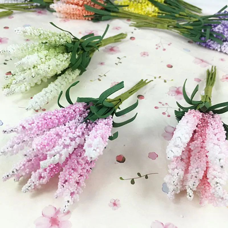 

100 pcs/lot 14cm 11 colors synthetic foam lavender stars the bride bouquet of wrist DIY wedding bouquet home party decoration115