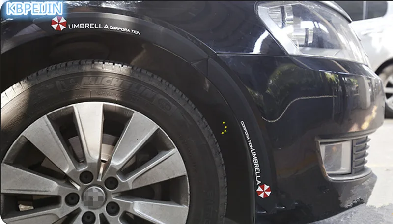 2 шт. автомобильный Стайлинг колеса для бровей анти-столкновения полосы наклейки