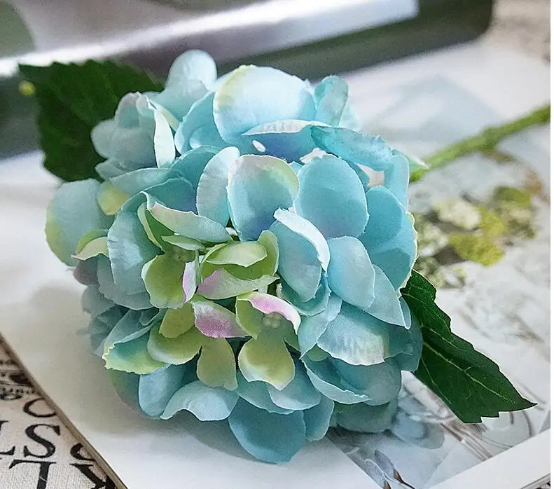Искусственные гортензии высокой плотности 10 шт. искусственные цветы шелковые