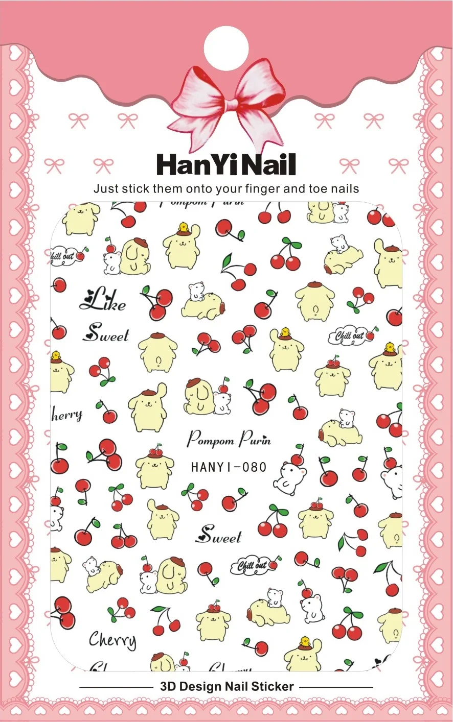HANYI080 HanYiNail, 080-103, новинка, милый маленький элемент, мультяшная мышка, котенок, наклейки для ногтей, Harajuku, наклейки для ногтей, наклейки для маникюра, наклейки s - Цвет: HANYI080