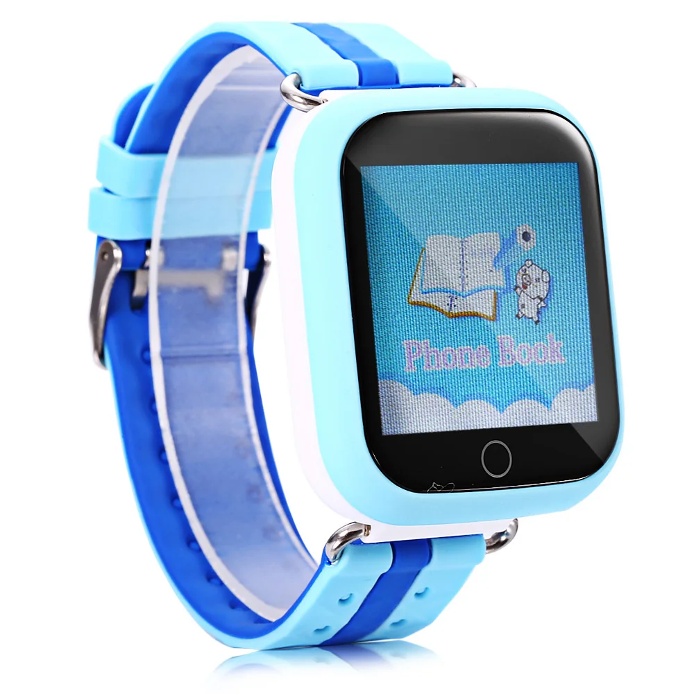 Новый голубой цвет Q750 дети gps Smart Часы телефон Шагомер Smartwatch английская