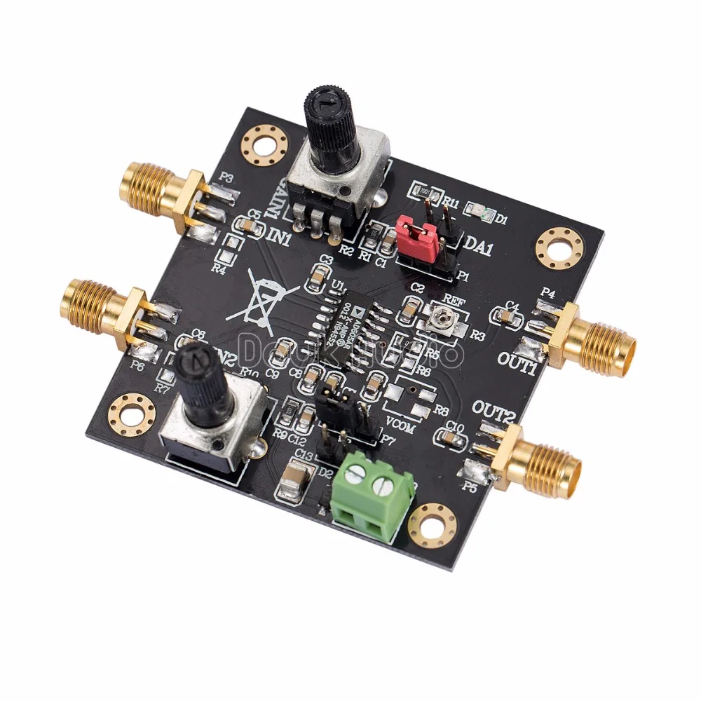 AD605 VGA 2 канальный модуль усилителя с регулируемым коэффициентом усиления низким