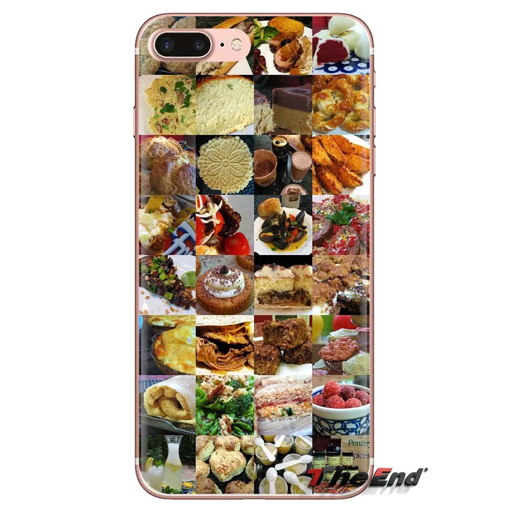 Ультратонкий чехол LVOE Junk Food Collage ART Pattern для LG G3 G4 Mini G5 G6 G7 Q6 Q7 Q8 Q9 V10 V20 V30 X Power 2 3 K10 K4 K8