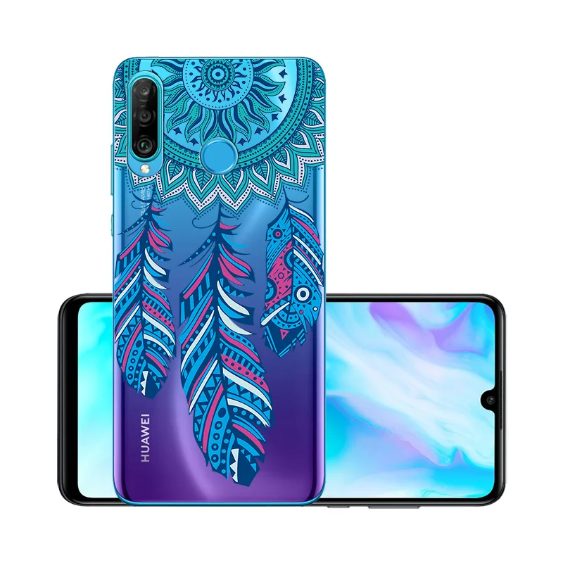 W047 Прозрачный чехол для huawei P30 Lite, чехол для huawei P30 Pro P10 P20 mate 10 20 30 Lite Pro P Smart Z Y7 Y9 чехол - Цвет: W047