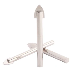 Сверло из карбида вольфрама, треугольное, с зеркальной головкой, для керамической, мраморной плитки, стекла, 4-12 мм