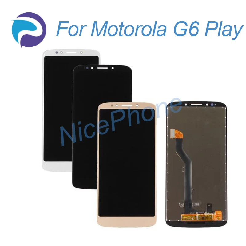 ЖК дисплей и сенсорный экран для Motorola Moto G6 Play с сенсорным экраном play возможностью