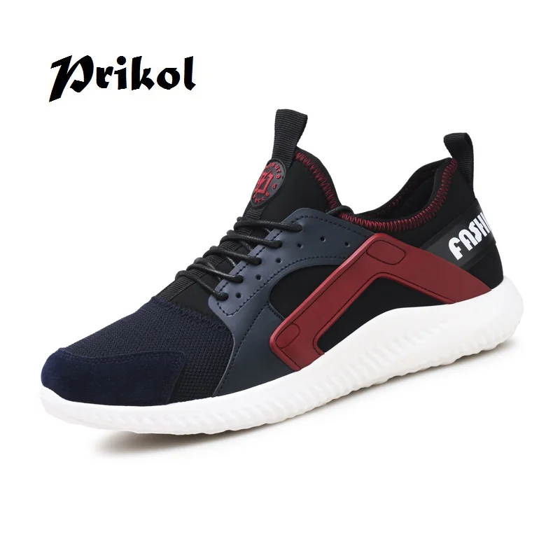 Prikol Street Design Fashion Trendy Mesh Knitted Men Shoes Sport Spring Summer Breathable Hombre Tennis Footwear Zapato | Спорт и