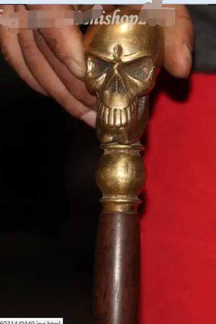 Дедушка на удачу в старинном фольклорном стиле 89 см Китай латунный человеческий