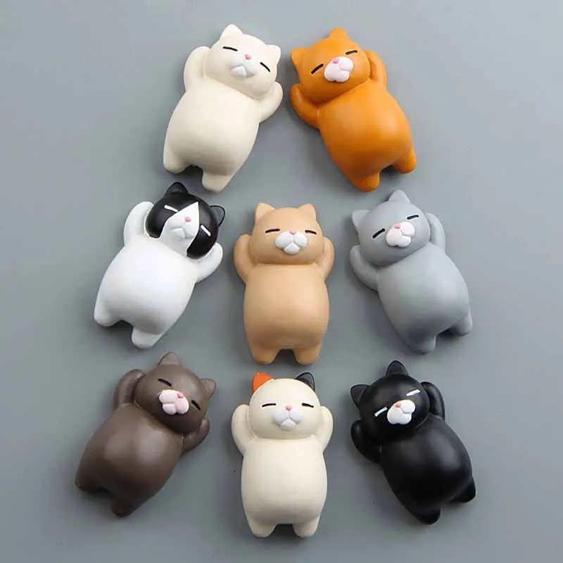

1PC refrigerator Fat cat Funny Cartoon Animals Cat Fridge Magnetic Sticker Refrigerator Holder Gift Home Decor cute Kid gift