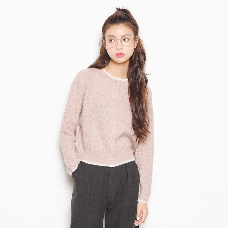 Женский кардиган в полоску элегантный вязаный свитер с длинным рукавом