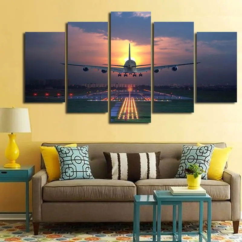 Настенные художественные плакаты Современное украшение для дома 5 панелей