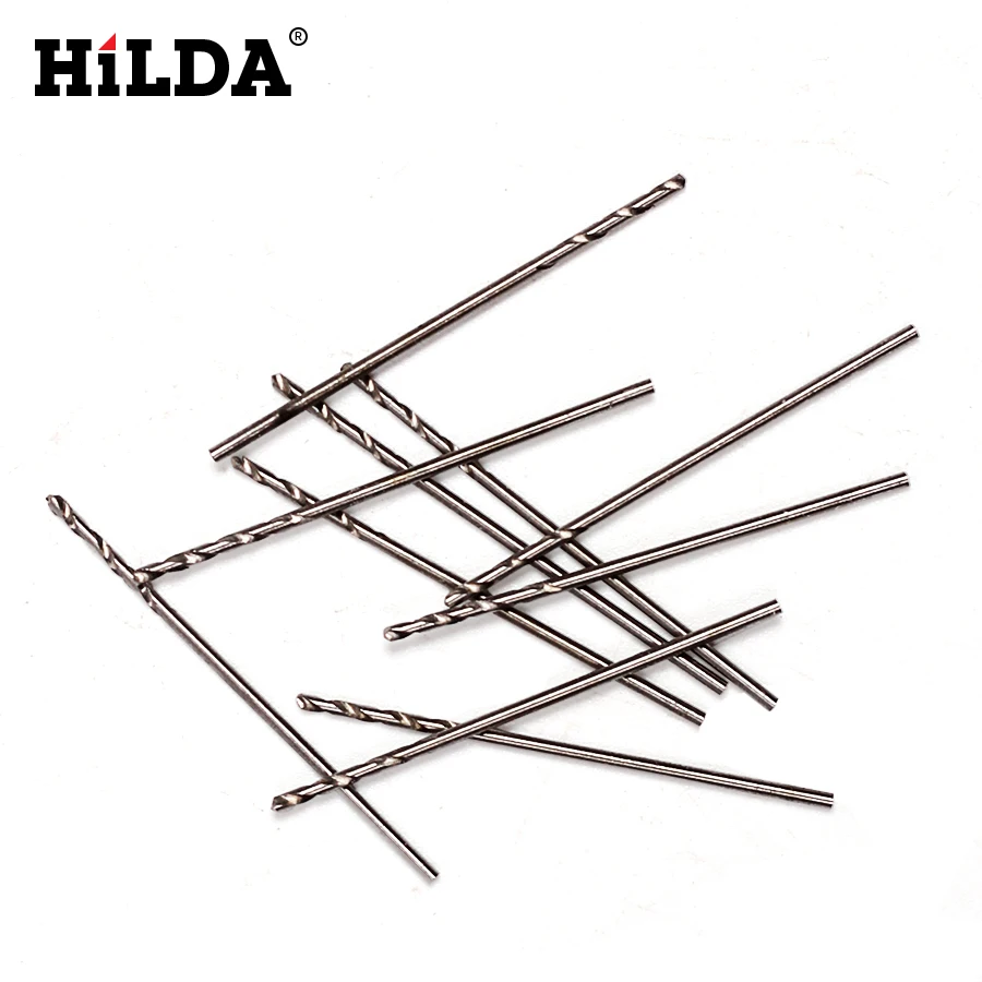 HILDA 120 шт. спиральное сверло из быстрорежущей стали с прямым хвостовиком ореховая