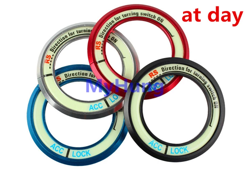 Светящаяся наклейка на зажигание брелок для ключей крышка выключателя Стикеры