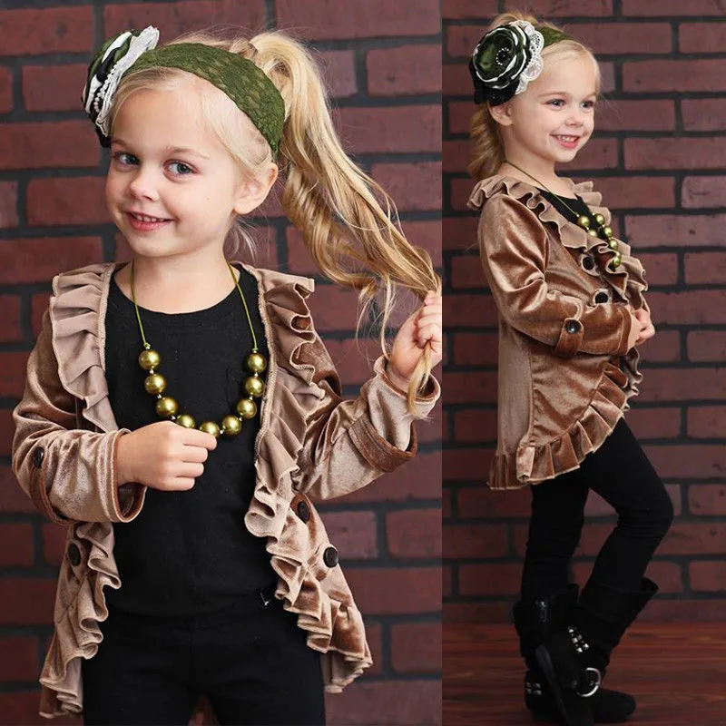 Куртка для девочек из хлопка 2018 сезон весна-осень-зима пальто детские спортивные