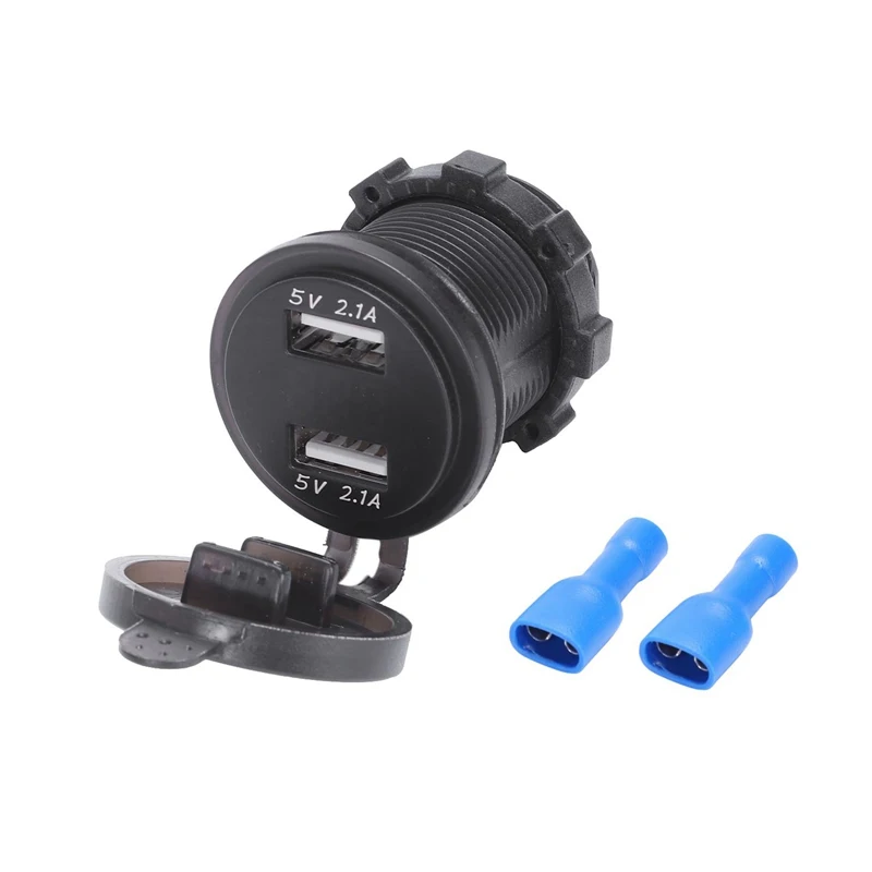 12 V/24 V быстрой зарядки 4.2A розетка для автомобильного прикуривателя с двумя usb-портами Зарядное устройство светодиодный вольтметр