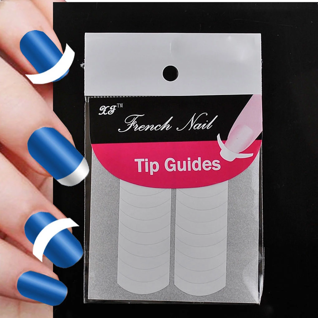 1 партия = 2 листа маникюрные накладные ногти|tip guides|french nailsmile line |