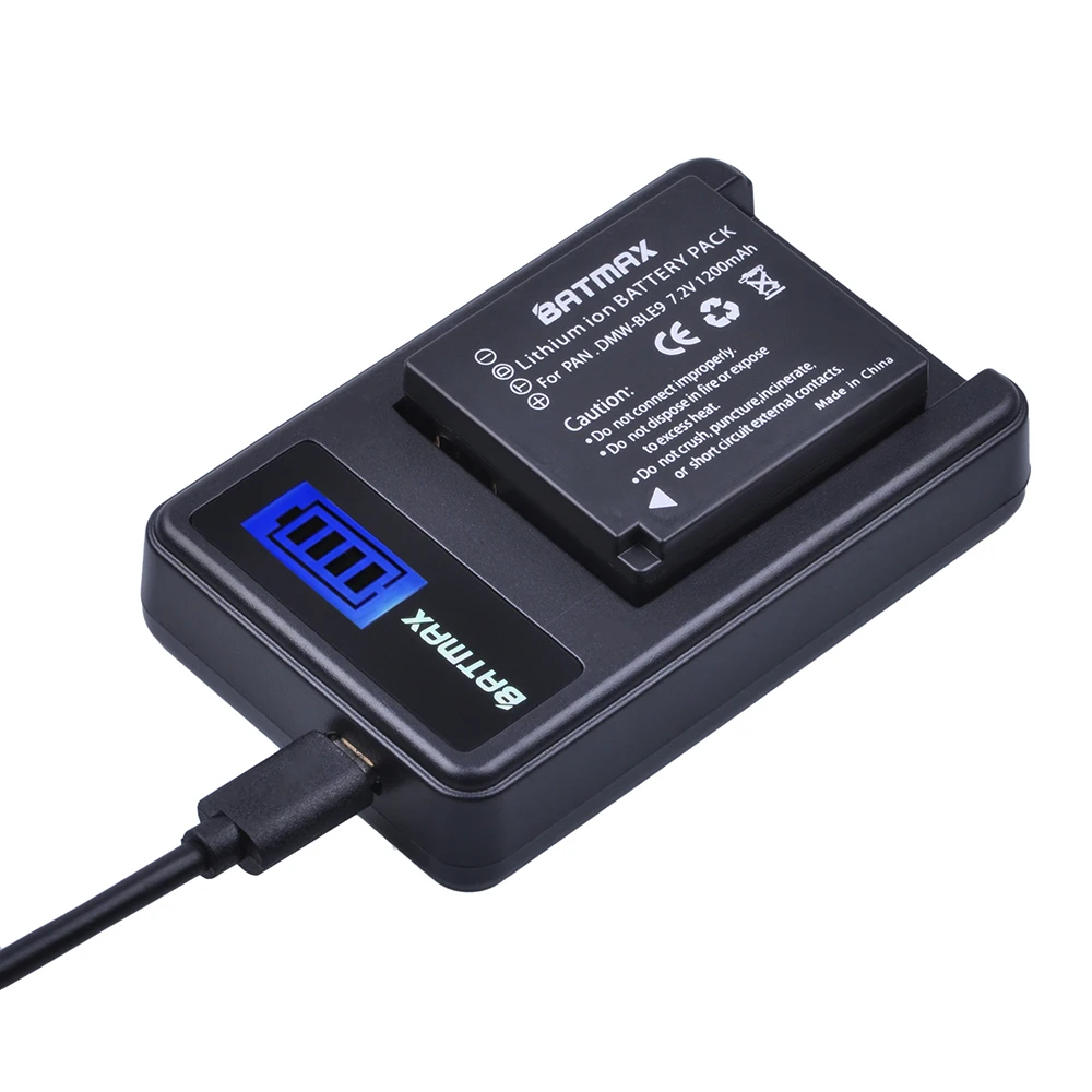 Batmax DMW-BLG10 ДМВ BLG10 DMWBLE9 ЖК-дисплей USB Зарядное устройство для цифрового фотоаппарата Panasonic BLG10E BLG10GK BLG10 DMC-GF6 DMC-GX7 GF6 GX7