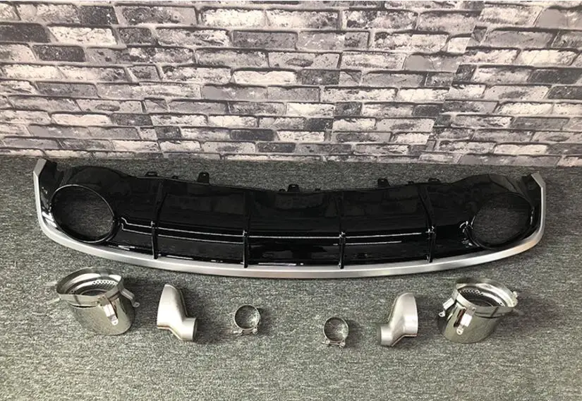 Губа заднего бампера автомобиля ABS Автомобильный задний диффузор наконечники