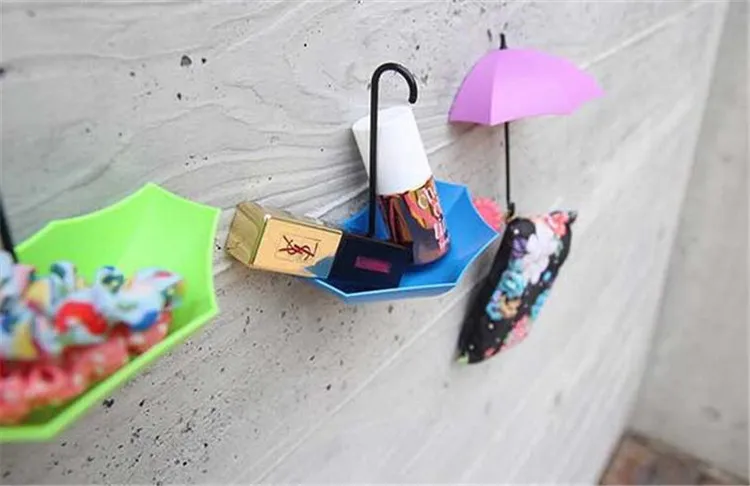 3 шт./лот креативный цветной настенный крючок для зонтика заколка волос крючки