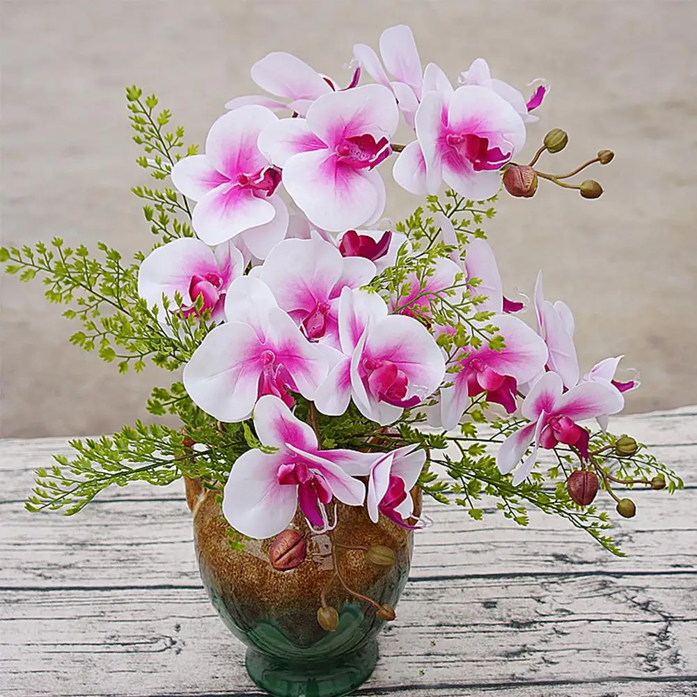 

1Pc Artificial Flower Butterfly Orchid Garden DIY Party Home Wedding Photo Props Weddings Fashion