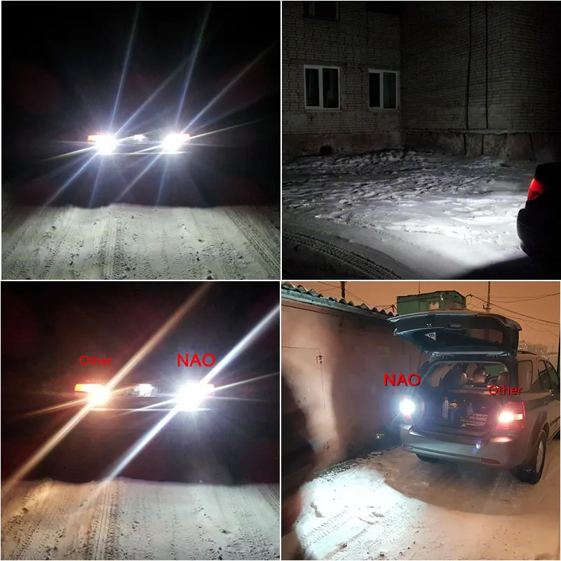 NAO 2x p21w светодиодных фар для авто ba15s светодиодный светильник автомобиля 1156 p21 5 Вт bay15d 1157 W21 5 Вт W21W 7443 7440 PY21W BAU15S Поворотная сигнальная лампа стоп-сигнал светильник