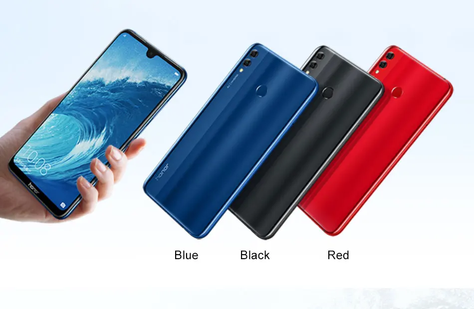 7,12 дюймов, глобальная прошивка, Honor 8X Max, 4 Гб, 128 ГБ, мобильный телефон, четыре ядра, 5000 мАч, отпечаток пальца, 4G, LTE, смартфон