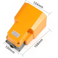 heavy duty foot switch with aluminium case multi function electric momentary pedal switch for bending machine not self locking