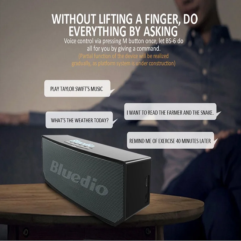 Bluedio BS 6 Портативный беспроводной Bluetooth динамик с поддержкой голосового