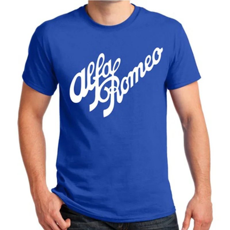 Alfa Romeo сценарий в красных классические футболки футболка итальянские Camiseta
