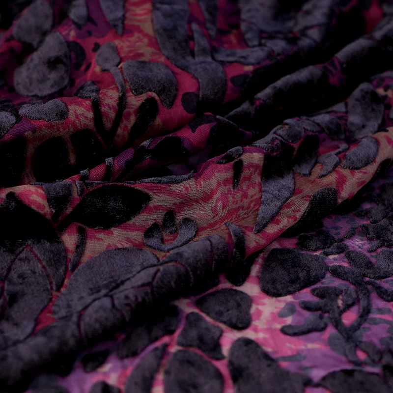 Hollow burnout velvet fabric high-end silk cheongsam dress wholesale cloth 114 cm | Дом и сад