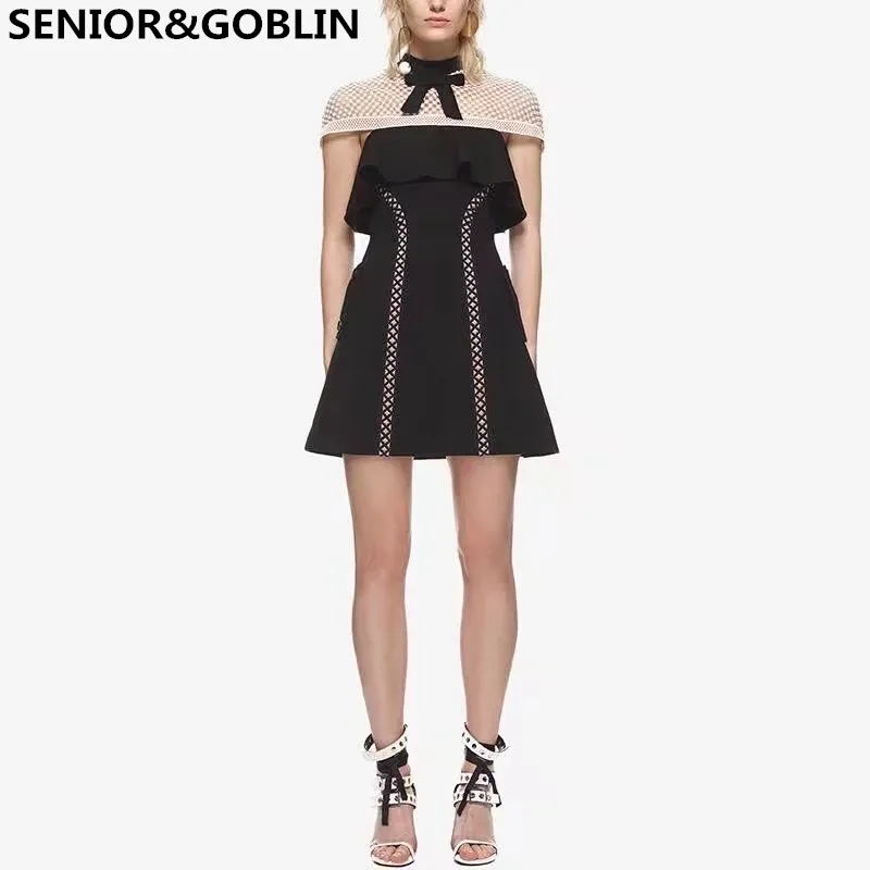 Кружевное платье с коротким рукавом Черное и белое 2019|lace dress|women dressa dress |