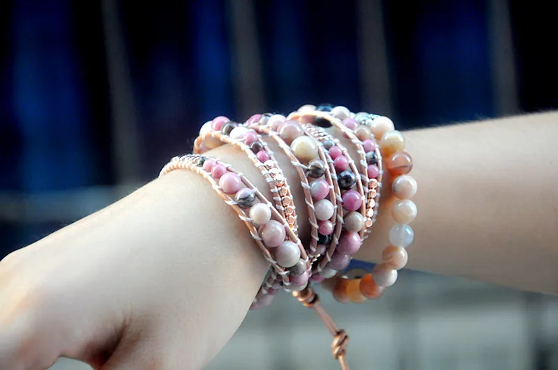 8 мм бисер sunstone браслет для девочки | Украшения и аксессуары