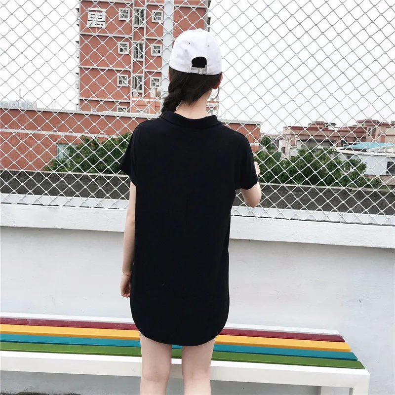 

Gray Black Oversized Women Loose Cotton T-shirt Fashion Clothing Summer Casual Shirt Solid Sexy Female V-neck Tops L-5XL