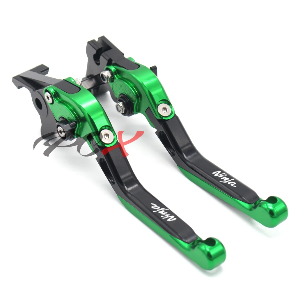 Лазерный Логотип (ниндзя) CNC рычаги Тормозной сцепления мотоцикла для Kawasaki Ninja
