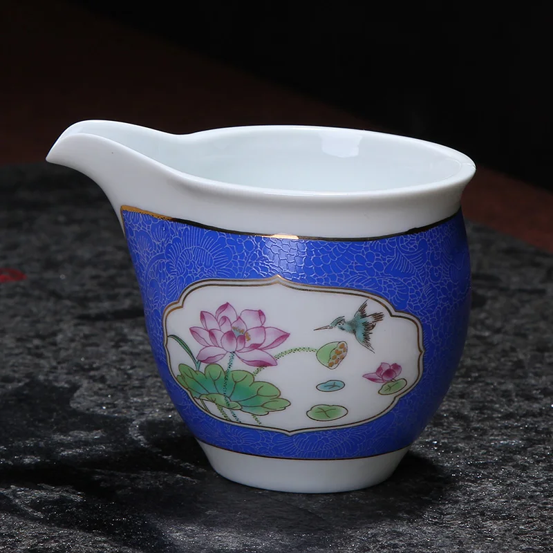 300 мл Цзиндэчжэнь ручная роспись эмаль цвет керамический фарфоровый чайный набор