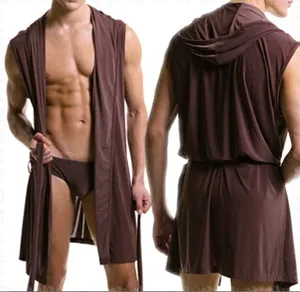 Лидер продаж, летнее платье, банные мужские халаты, сексуальные пижамы, одежда для сна, шелковая пижама hombre, банный халат с капюшоном, мужские купальные пижамы, 4 цвета