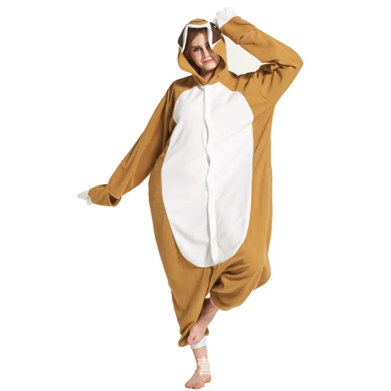 Оптовая продажа животных кигуруми Ленивец Onesie взрослых унисекс косплэй костюм