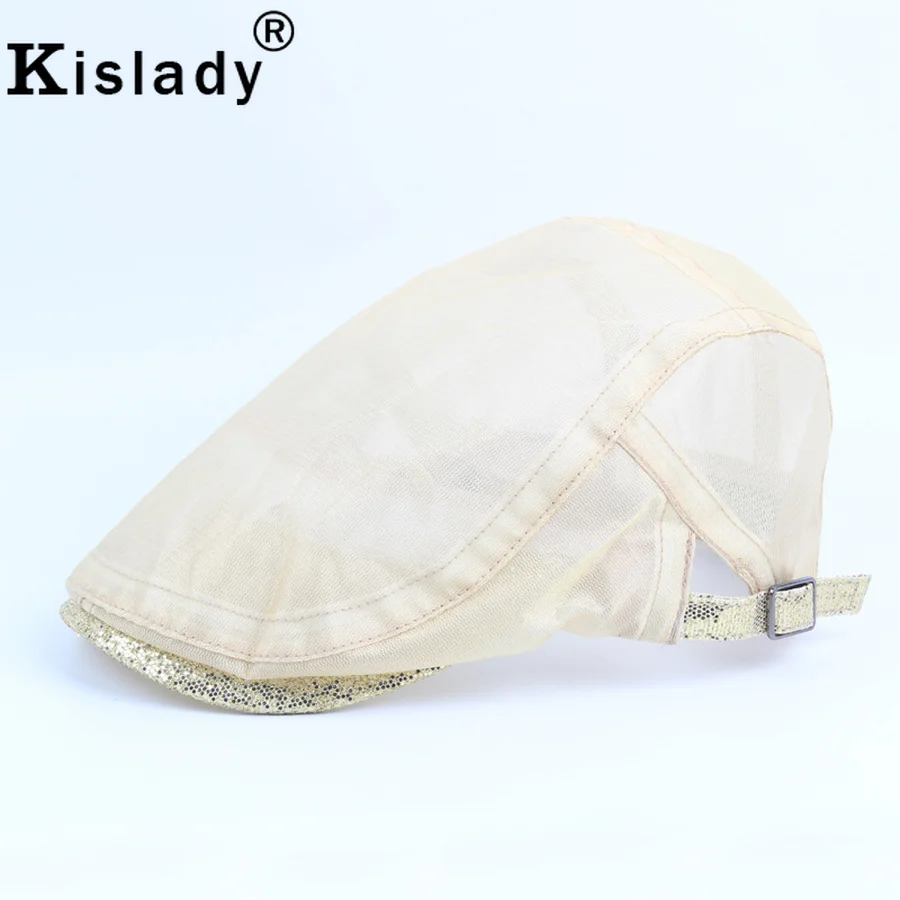 Kislady 2019 новые летние модные сетки шапки береты для Для женщин Открытый