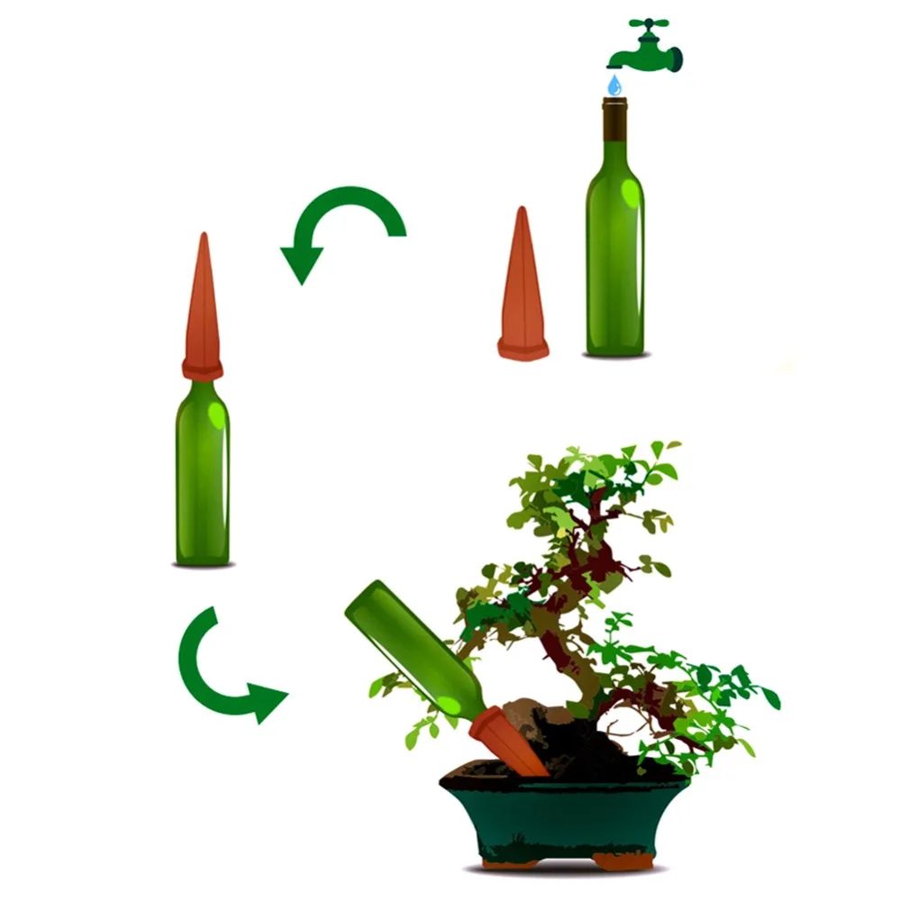 

4pcs/set Plant Self Watering Stakes Self Irrigation Watering System Garden Automatic Watering Spikes Irrigation System
