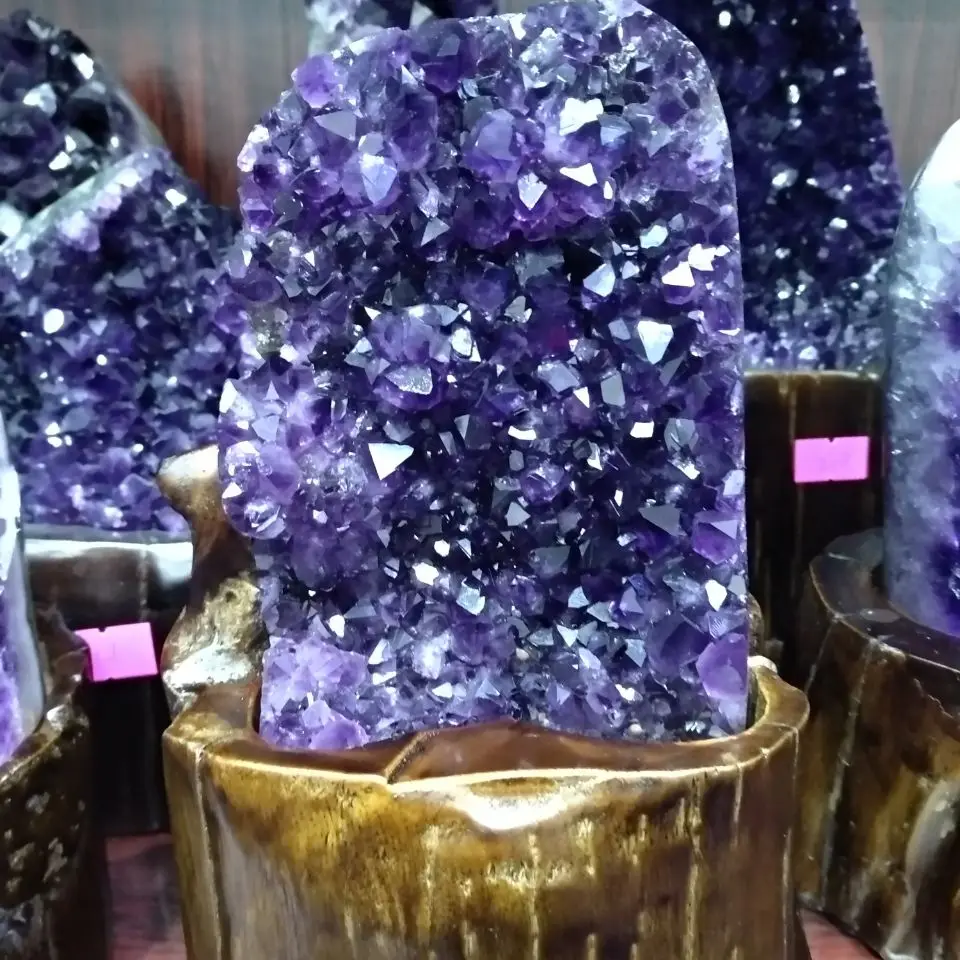 Amethyst Quartz Cluster - Uruguayan Crystals Gemstones Geodes Minerals | Stones