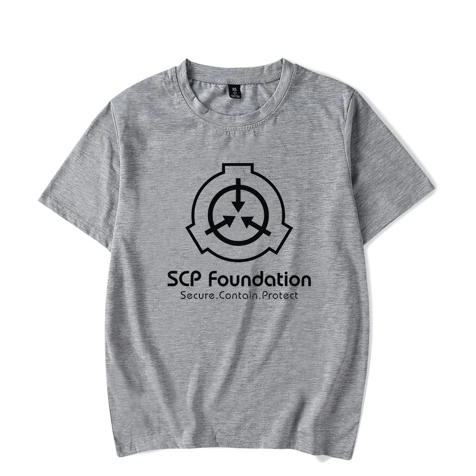 Новейшая летняя модная футболка Scp Foundation мужская и женская повседневная с