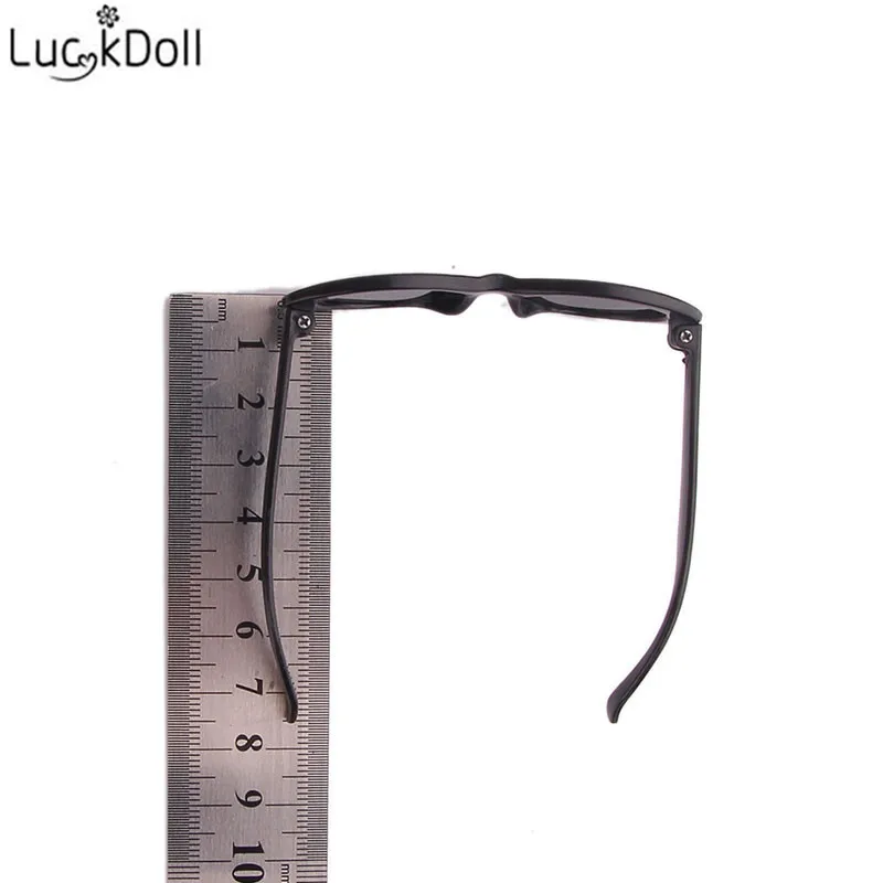 LUCKDOLL черные кукольные солнцезащитные очки подходят 18 дюймов Американский 43 см Детские аксессуары для кукол, игрушки для девочек, поколение, подарок на день рождения