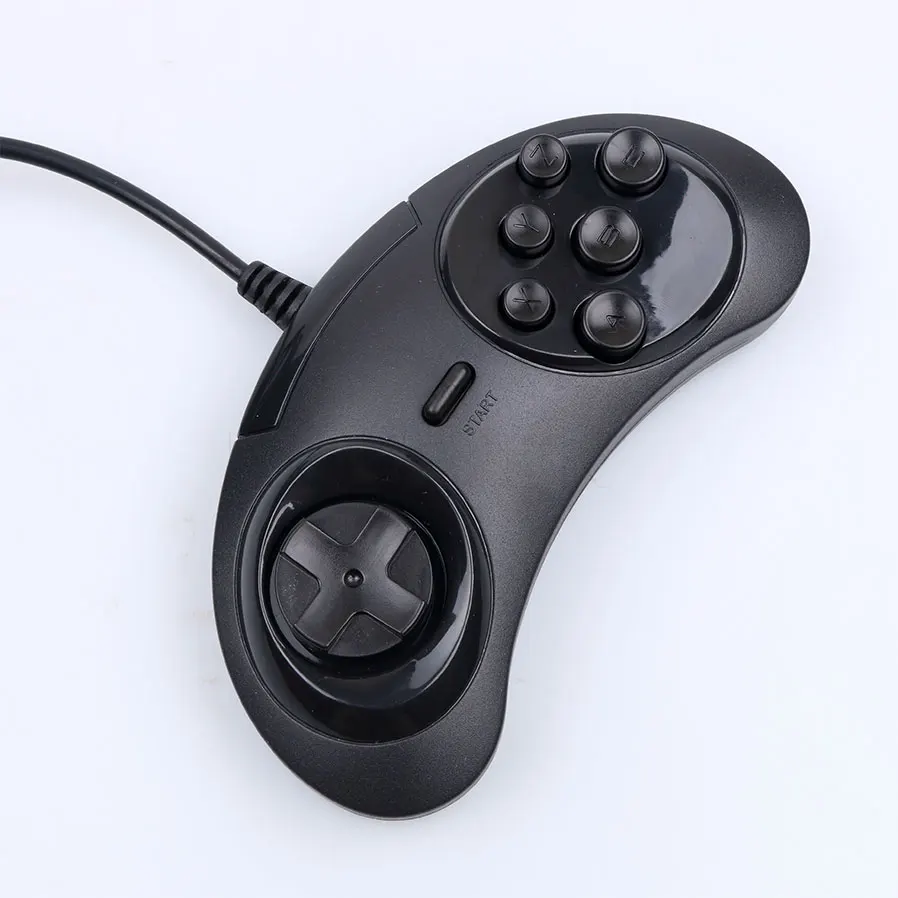 Игровой контроллер kebidu 6 кнопок USB SEGA держатель джойстика для ПК MAC Mega Drive|usb gamepad|game