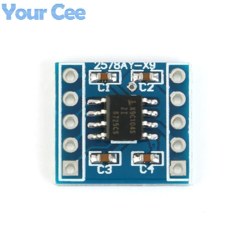Цифровой потенциометр X9C104 Модуль платы Arduino программируемый резистор для